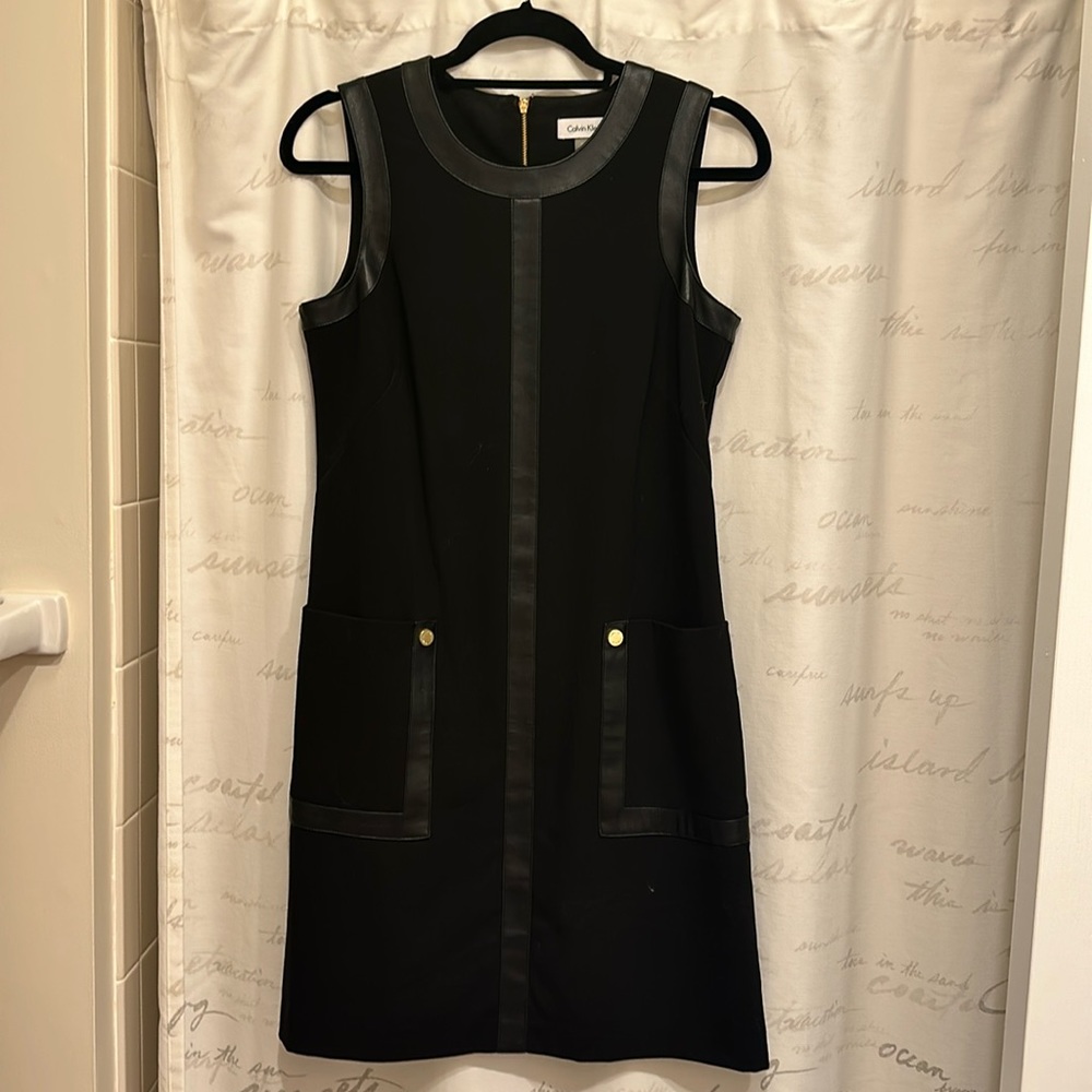 Calvin Klein black sheath dress, size 6